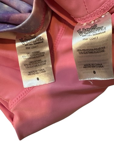 V skinz Bathing suit size 6 SPF 50+ - Picture 3 of 3