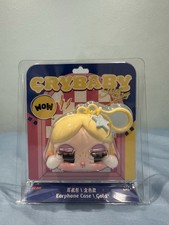 Pop Mart CRYBABY SHINY SHINY Series Earphone Case - Gold - Authentic Brand New
