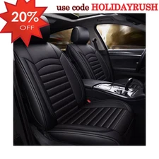 For Toyota RAV4 Full Set Leather Car Seat Cover 5-Seat Front + Rear Protectors