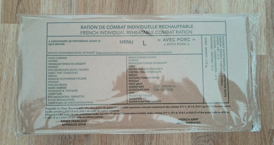 Ration militaire française - Photo 1/1