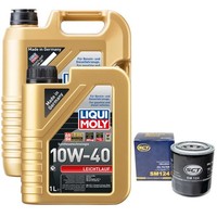 MotoröL Set Leichtlauf 10W-40 Liqui Moly 6 Liter + ÖLfilter FüR Subaru Tribeca
