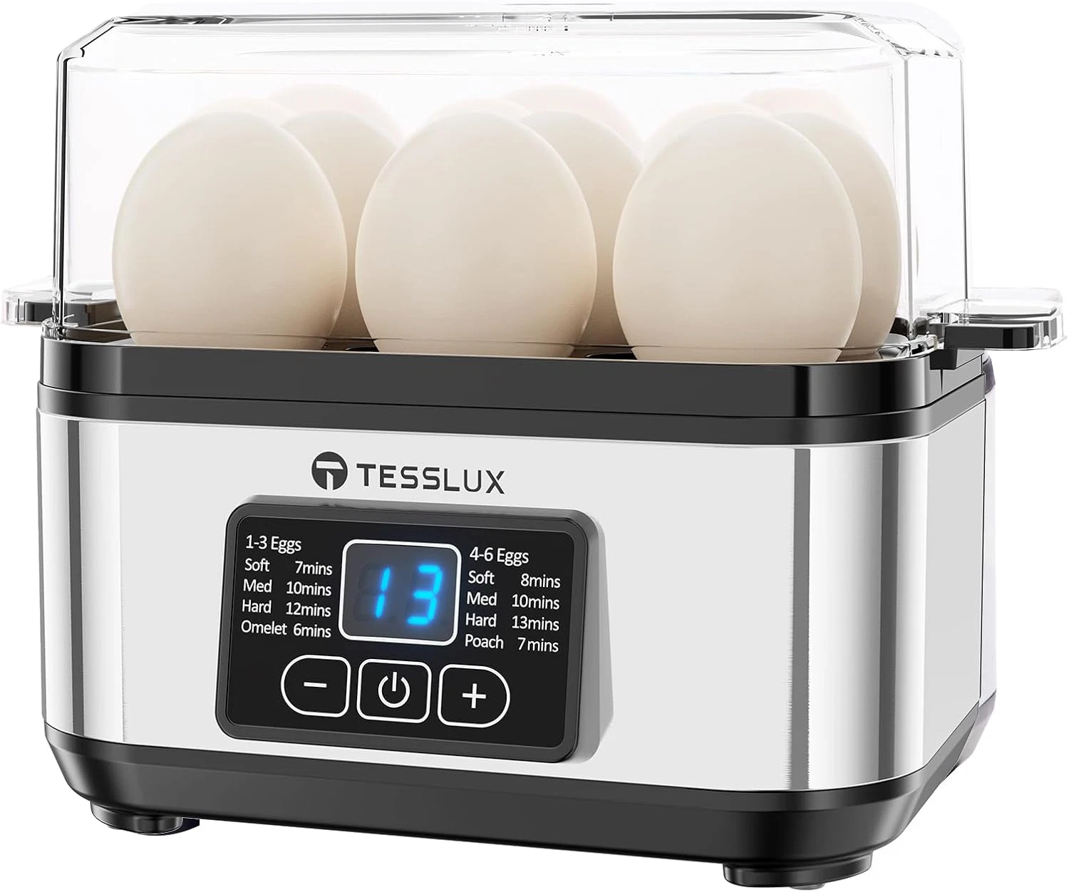 Electric Rapid Egg Cooker, 6 Egg Capacity for Hard Boiled Eggs, Poached Eggs, Sc
Opens in a new wind