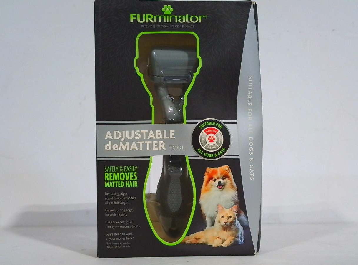 Furminator Adjustable Dematter Brush For Cats & Dogs Long Or Short Hair