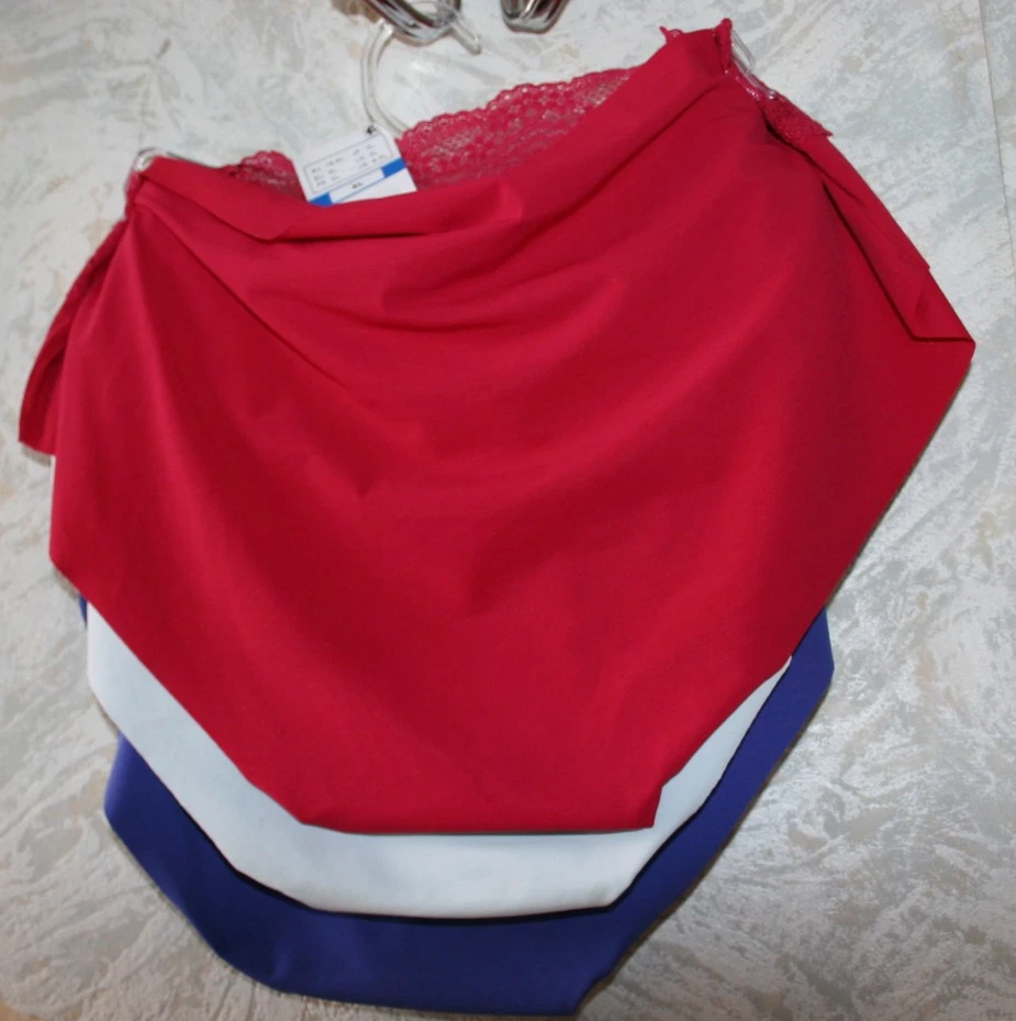 Paquete de 3 bragas hipster WACOAL b.tempt'd talla XL azul rojo color púrpura ribete de encaje Foto 2 de 2