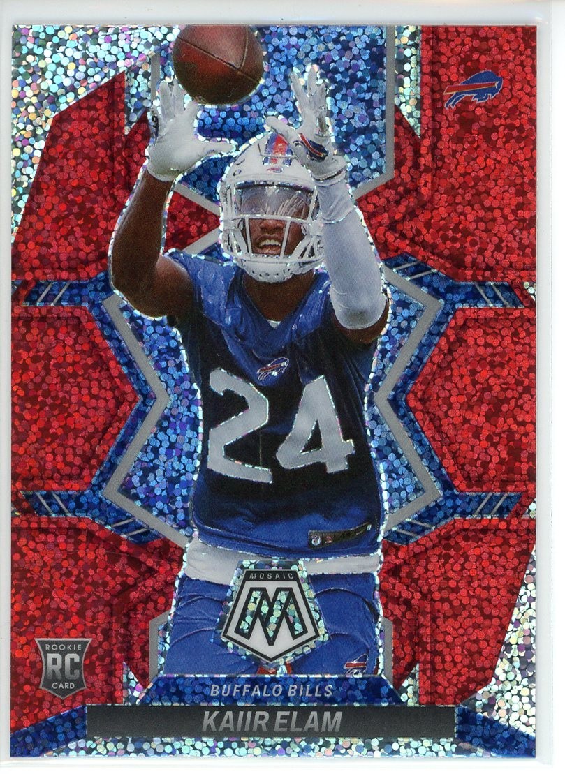 Kaiir Elam Panini Mosaic #373 Red Sparkle