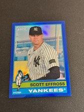 2025 Topps Heritage High Number - Scott Effross #636 Chrome Blue Border /150