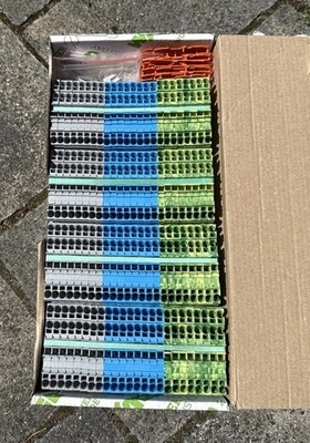 WAGO TOPJOB S Reihenklemmen Set 2,5 mm²   grau / blau / grün-gelb inkl. Zubehör