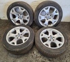 BMW X5 E53 SET OF 19" INCH ALLOY WHEELS 9&10J ET45&48 1096228