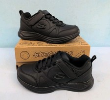Skechers Glimmer Kicks School Struts Girl's Sneaker Shoes US 1 Black 81445L