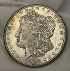 1884-CC MORGAN SILVER DOLLAR IN HIGH-QUALITY CONDITION, EXCELLENT DETAIL TONED