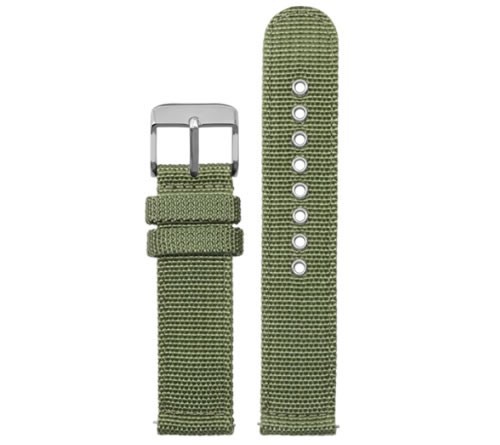 Original Citizen 20mm Men's Strap AT0200-05E Green Cloth Canvas Watch Band Strap