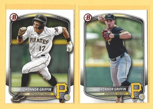 Konnor Griffin 2025 Bowman- Bowman Draft Paper RC's (2) card lot
