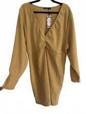 boohoo - Size 24 - Puff Sleeve Mini Dress - NWT