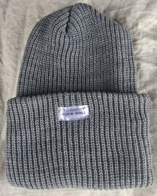 huck doll knit cap - light gray