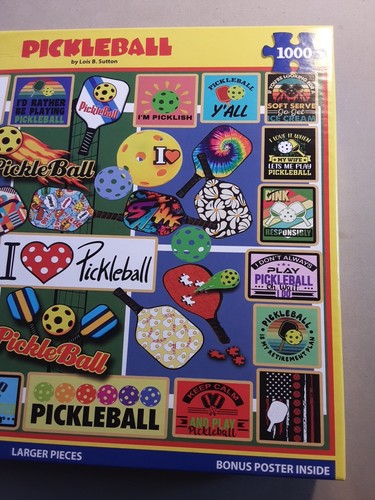 white mountain jigsaw puzzles 1000 pieces Pickleball Complete - Picture 3 of 3