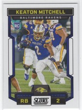 #334 Keaton Mitchell 2023 Score RC Baltimore Ravens