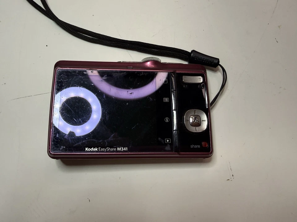 Cámara digital Kodak EasyShare M341 12,2 MP - Zoom 3x - Rosa - Sin probar Foto 3 de 4