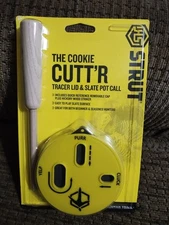 HS Strut The Cookie Cutt'r Turkey Call Tracer Lid & Slate Pot Yelp Cluck Purr 
