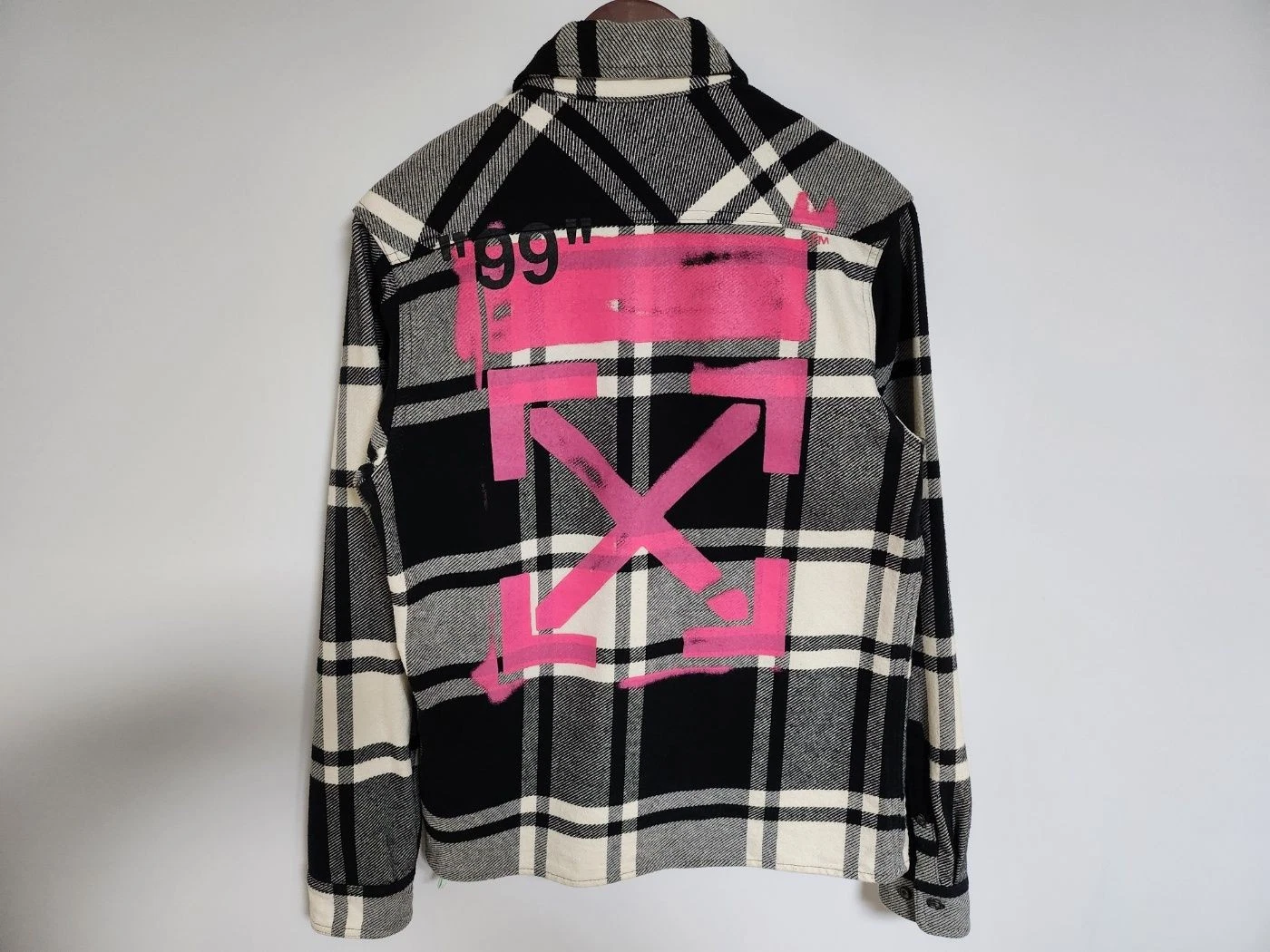 OFF WHITE Giacca Uomo Off White Freccia di Flanella a Quadri S 125705518