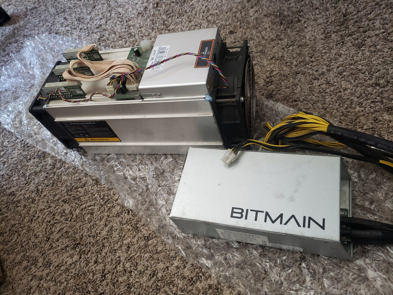 Bitmain Antminer S9i 14 TH/s Bitcoin Miner with APW3 Power Supply  672773656731| eBay