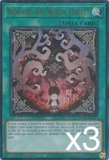 3X Yugioh Beware the White Forest MP25-EN227 Ultra Rare 1st Edition NM