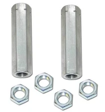 Extreme Duty 4140 Chrome Moly Tie Rod Adjusters with Jam Nuts | 82-95 S-10 (2WD)