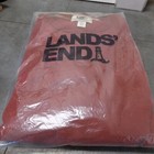 Lands End Serious Sweat Rust Red Sweat Shirt Long Sleeve XL 46-48 NEW