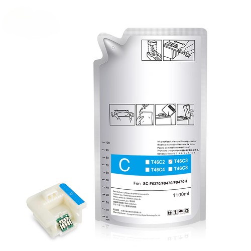 1100ML Sublimation Ink Refill Bag for EPSON F6300 F9400 F6360 F6370 F9470 - 第 2/5 張圖片