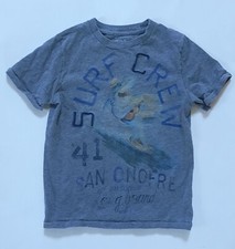 Gap Boy's Gray Surf Crew Shark Short Sleeve Shirt Size XS 4-5