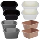 9L Washing Up Bowl Med Kitchen (2 PCS )Sink Dishes Basin Rectangular All Colours