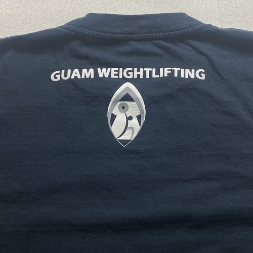 Guam Weightlifting Men's Large T-Shirt 2022 Open Championship Black Pre-Owned - Picture 9 of 11
