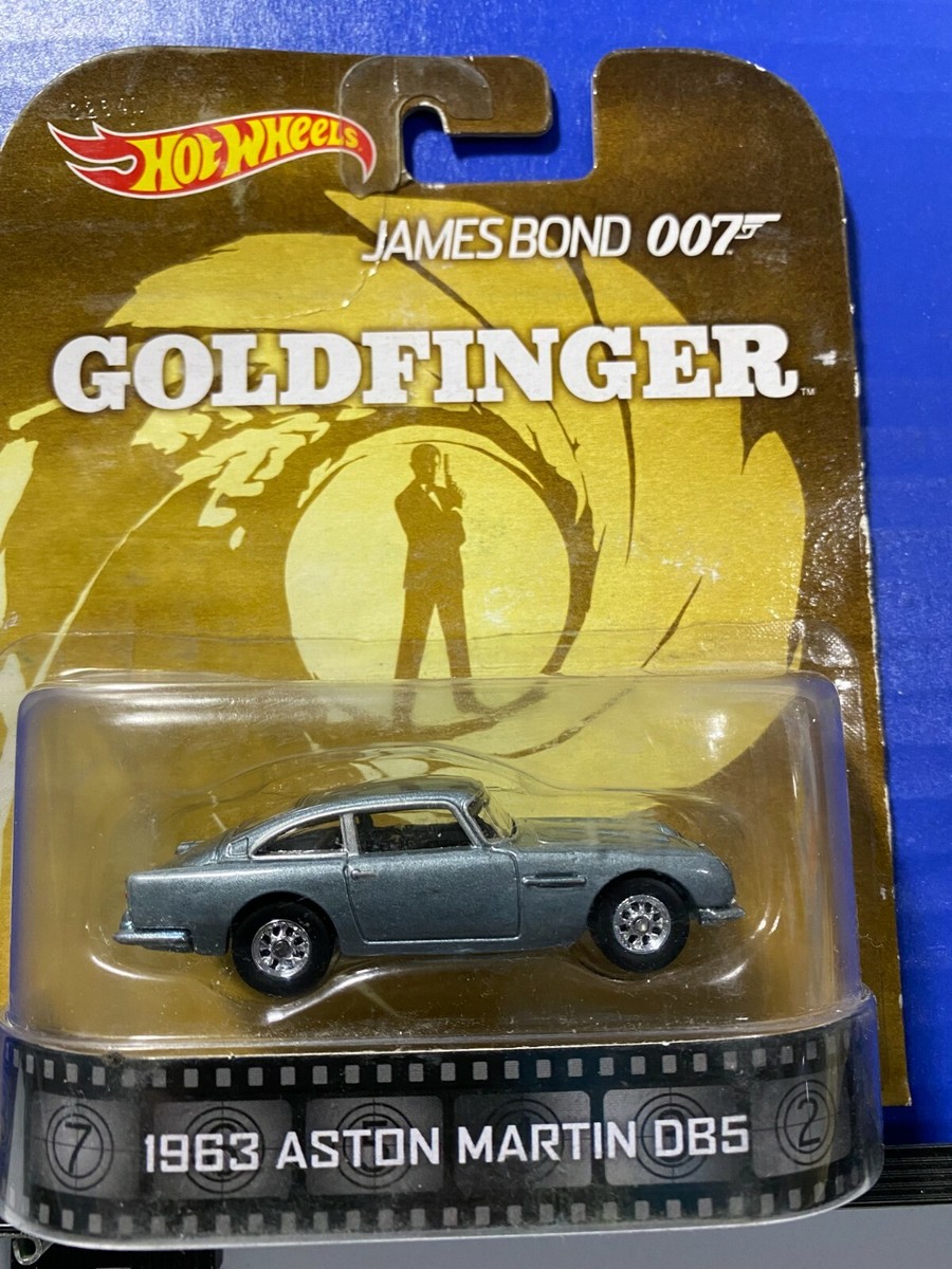 1/64 HOT WHEELS JAMES BOND OO7 GOLDFINGER 1963 ASTON MARTIN