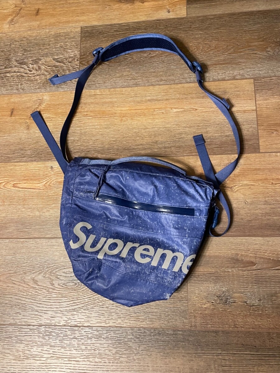supreme waterproof bag reflective blue cross body / shoulder supreme waterproof bag reflective blue cross body / shoulder