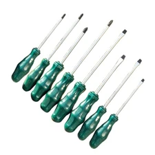8Pcs Screwdriver Set 4 Cross and 4 Slotted Tip Professional Cushion