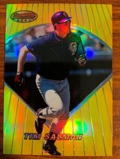 1996 Bowman Bowman Best Preview Refractor #BBP6 Tim Salmon California Angels