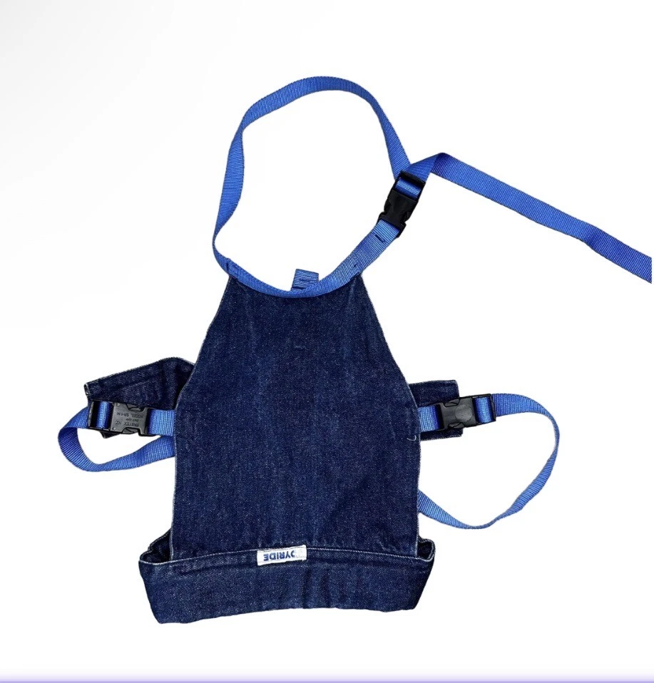 Vintage Joyride Baby Carrier Blue Denim 1980s Carry Pouch Front