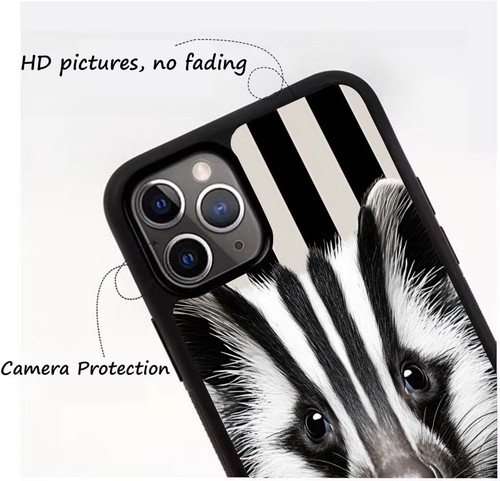 For Samsung A15 A16 S23 S24 S25 Ultra FE cartoon skunk black line Aluminum Cover - 第 24/25 張圖片