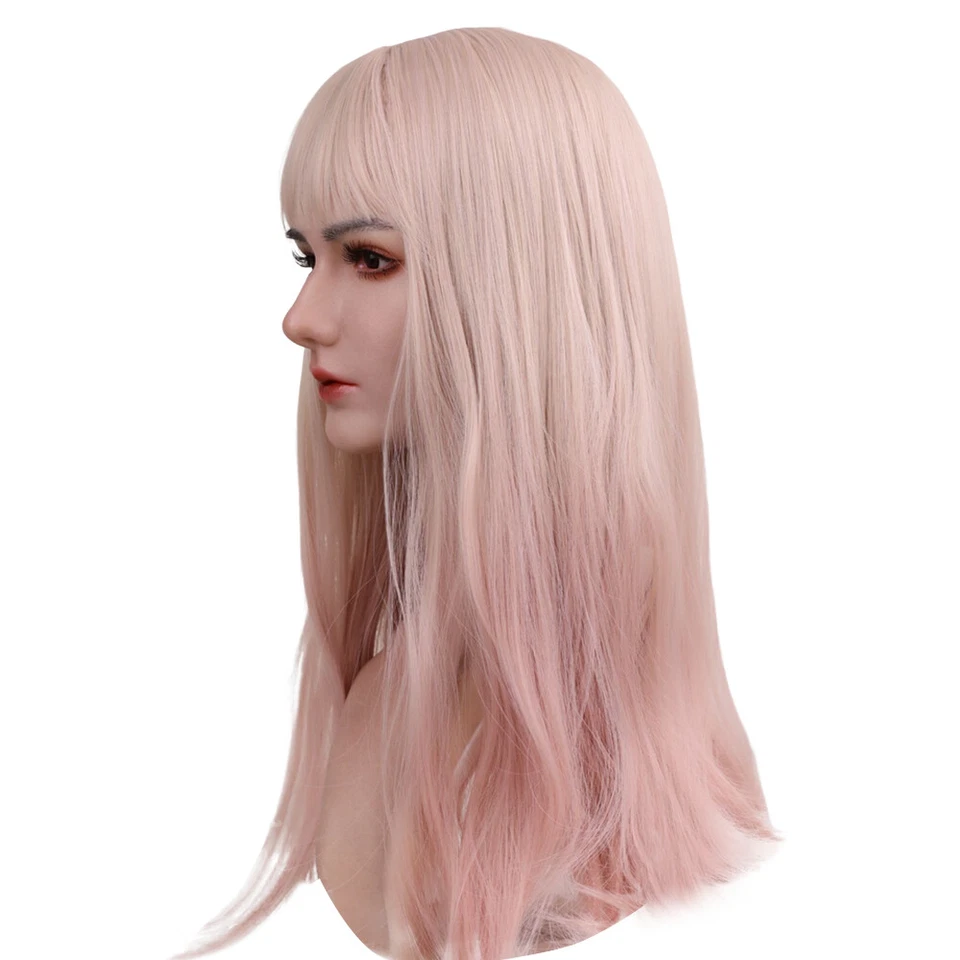 Maniquí Mujer Cabeza Molde Maquillaje Mujer Modelo Peluca Gafas Soporte de Exhibición Foto 3 de 4