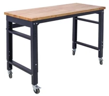 48'' Rolling Workbenches for Garage Adjustable Height Workshop Tool Bench 2000lb