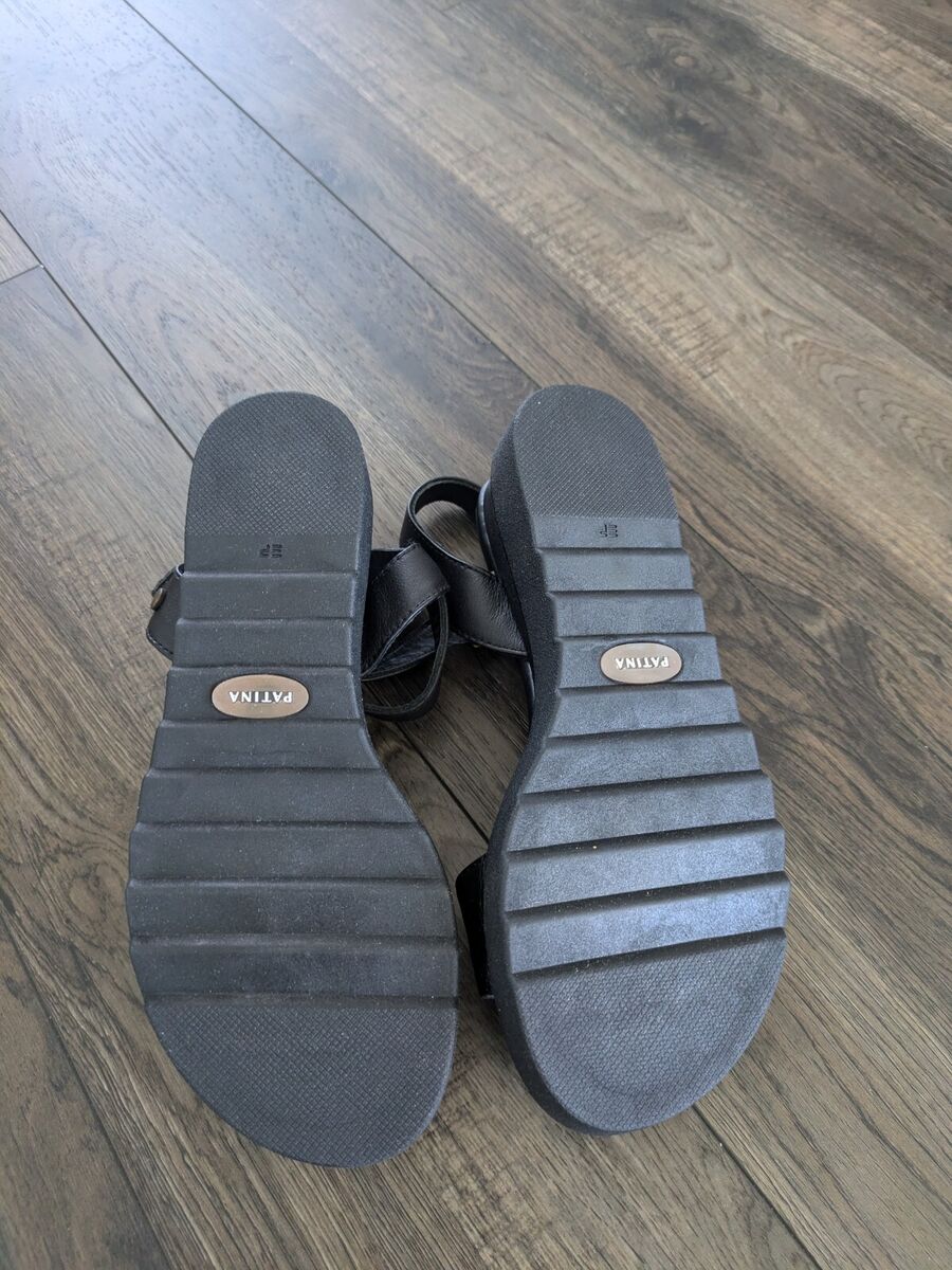 Patina (Portland Leather Goods) Soho Wedge Sandals - Brand Patina (Portland Leather Goods) Soho Wedge Sandals - Brand