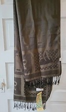 100 Cashmere scarf/shawl/wrap Gift from Jerusalem Holy Land NWT Eiffel Tower