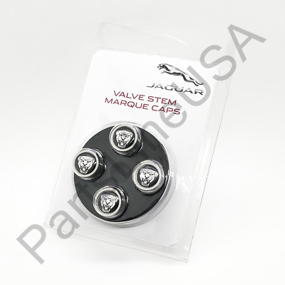 Genuine Jaguar OEM Growler Alloy Valve Stem Marque Cap C2C39770 C2D60778