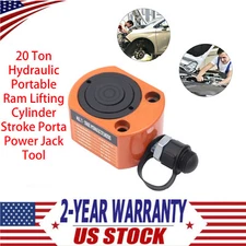 20 Ton Hydraulic Portable Ram Lifting Cylinder Stroke Porta Power Jack Tool