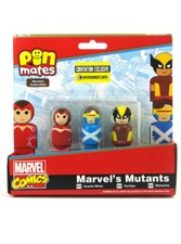 Pin Mates Marvel's Mutants 2018 SDCC Comic Con Exclusive Wooden Figure Set 1500