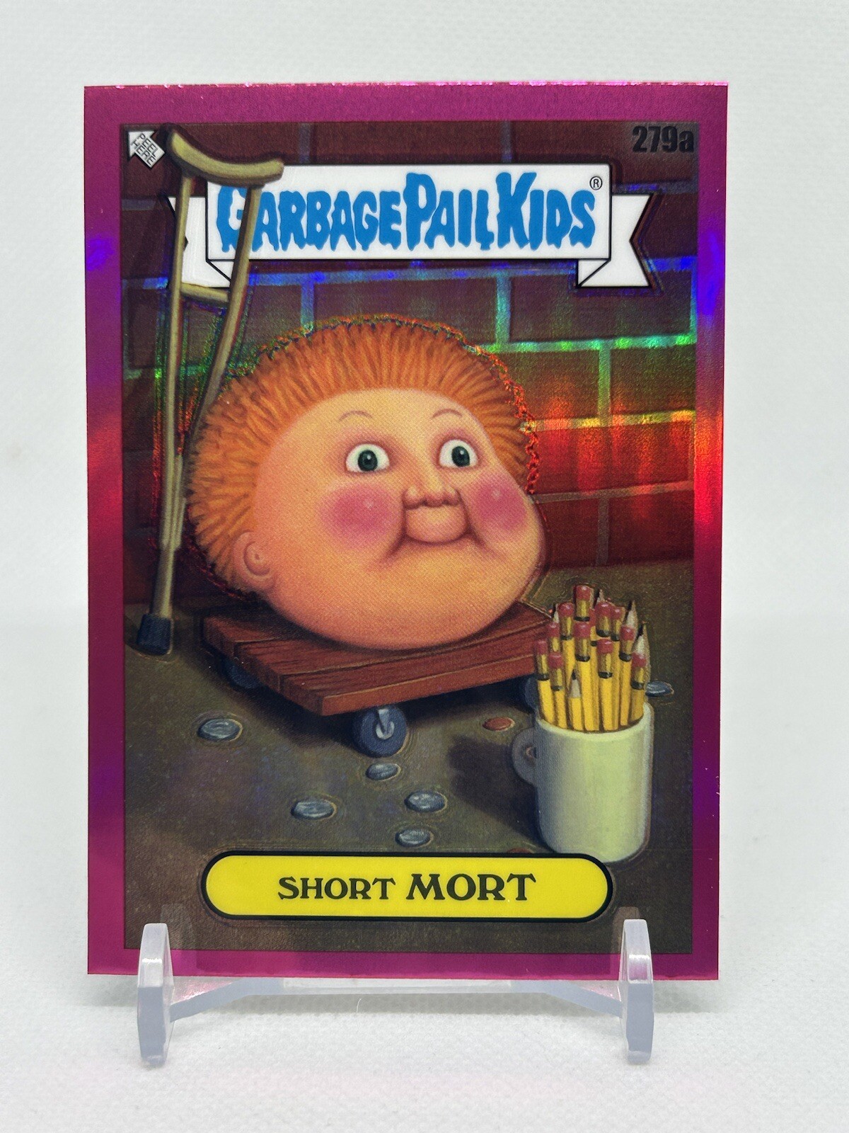 2024 Garbage Pail Kids Chrome Series 7 Short Mort #279a MAGENTA REFRACTOR