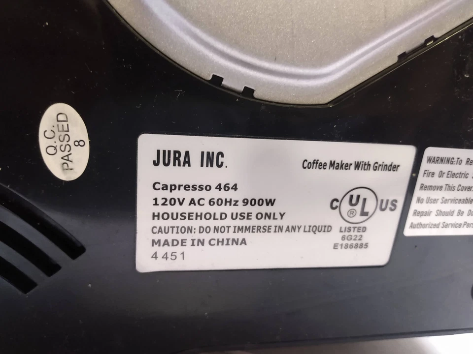 Capresso Coffee Team Maker Burr Grinder Stainless Drip Machine Glass Carafe 464 - Image 4 of 4