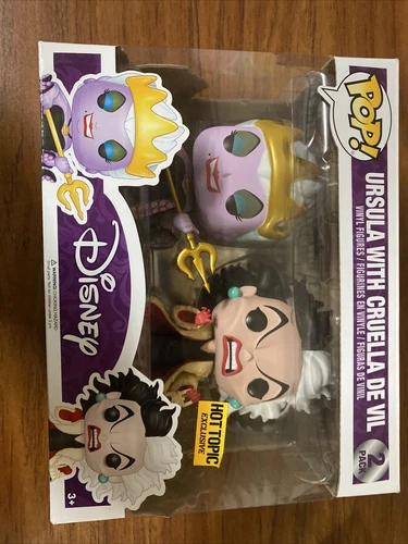 Disney Ursula with Cruella De Vil Exclusive 2 Pack Funko Pop!