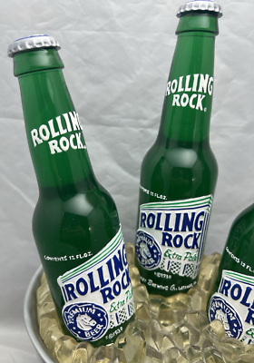 ROLLING ROCK BUCKET OF ROCKS Lamp Vtg Beer Bottle Water Fountain