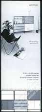 1953 Norman Cherner modern storage chest unit photo Multiflex vintage print ad