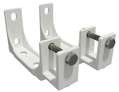 VANA SPP059 Decken- & Wandhalterung Für Markisen – 40 Mm, Stahl, Weiß, Inkl. Befestigung